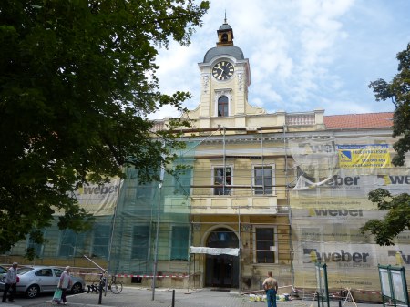 renovace fasády na budově radnice