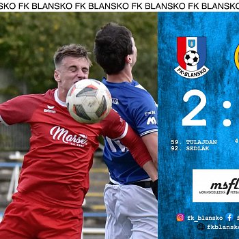 
                                FK Blansko porazilo FC Zlín 2:1. FOTO: archiv klubu
                                    
