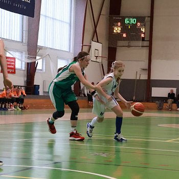 
                                Basketbalistky z BK Blansko v sobotu hráli dvojzápas proti týmu Žabiny Brno v hale na Údolí. FOTO: archiv pořadatele
                                    