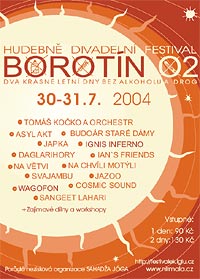 Plakát festivalu Borotín 02