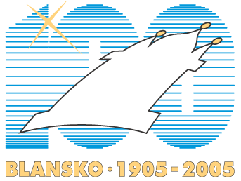 Druhé logo oslav 100. výročí povýšení Blanska na město
