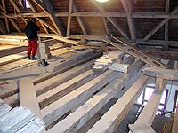 rekonstrukce stropů v zámku