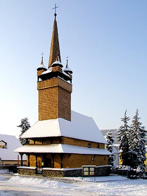 dřevěný kostelík