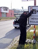Ilustrační foto k článku: Městská policie opět měří rychlost v obci