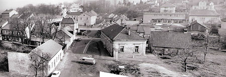 střed města Blanskav roce 1972