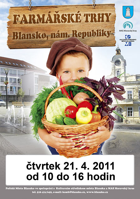 farmářské trhy v Blansku – plakát 21.4.2011