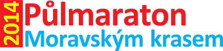 logo Půlmaratonu Moravským krasem 2014