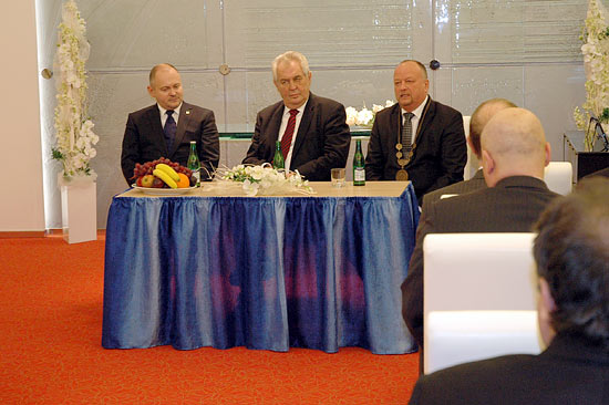 prezident Zeman v Blansku