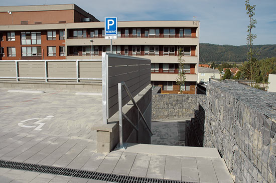 parkoviště nad Nemocnicí Blansko