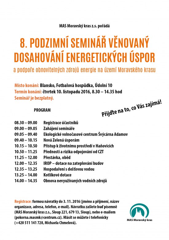 pozvánka seminář o energitických úsporách