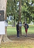 Ilustrační foto k článku: Zámecký park hostí výstavu na stromech. Upozorňuje na téma nedůstojné práce