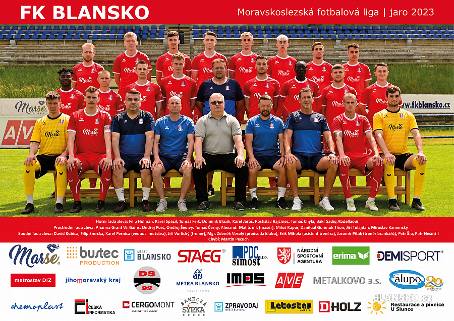
                                Plakát FK Blansko jaro 2023. FOTO: archiv FK Blansko
                                    