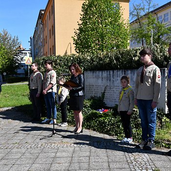 
                                Blanenští uctili památku obětí 2. světové války. FOTO: Leona Voráčová
                                    