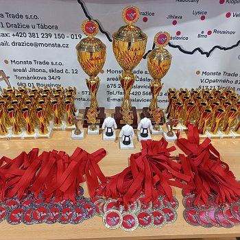 
                                Při letošním Blanenském poháru v karate domácí sbírali medaile a získali i ocenění. FOTO: Petr Průcha
                                    