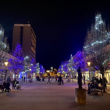 
                                Do vánoční atmosféry se odělo i Wanklovo náměstí. FOTO: Pavla Komárková
                                    