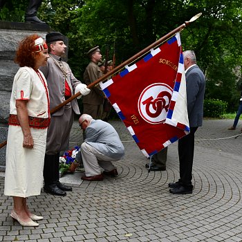 
                                Setkání připomnělo výročí bitvy u Zborova. FOTO: Michal Záboj
                                    