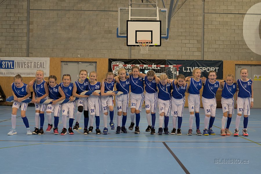 
                                Basketbalistky BK Blansko U11. FOTO: Martin Peřina 
                                    