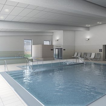 
                                Vizualizace nového krytého bazénu, jehož realizaci schválili blanenští zastupitelé v červnu 2023. 
                                    