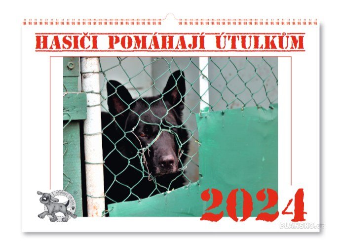 
                                Kalendáře jsou volně k prodeji v Útulku pro psy Blansko. FOTO: archiv útulku
                                    