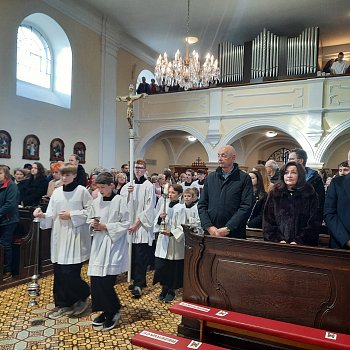 
                                Slavnostní poutní mše svatá v kostele sv. Martina. FOTO: Jana Vintrová
                                    