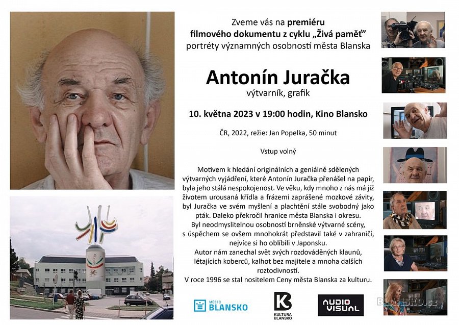 
                                Nový film z cyklu Živá paměť představí výtvarníka Antonína Juračku. FOTO: Studio Audiovisual
                                    