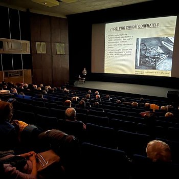 
                                V kině proběhla přednáška Industriální Brno. FOTO: Lukáš Dlapa
                                    