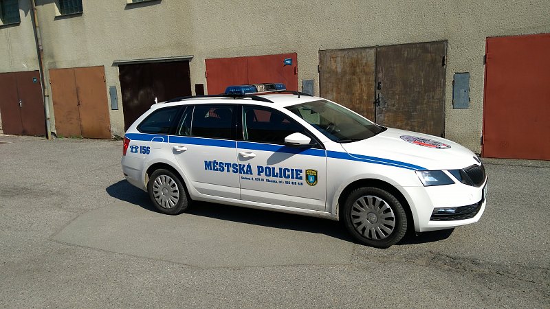 označení vozidel Městské policie Blansko